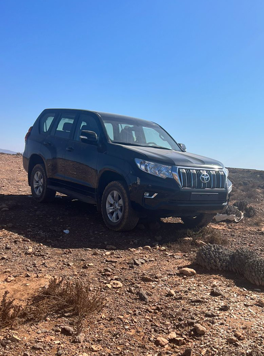 Location 4x4 Toyota Prado terrain difficile Maroc off-road